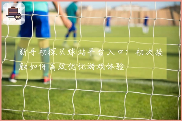 新手初探买球站平台入口：初次接触如何高效优化游戏体验